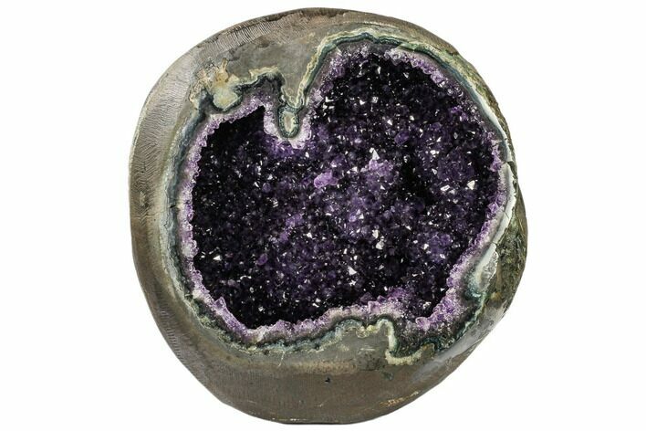 Deep Purple Amethyst Geode with Polished Face - Uruguay #113867